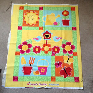 Anna's Garden by Patrick Lose Cotton Fabric Panel Material Sewing Quilting